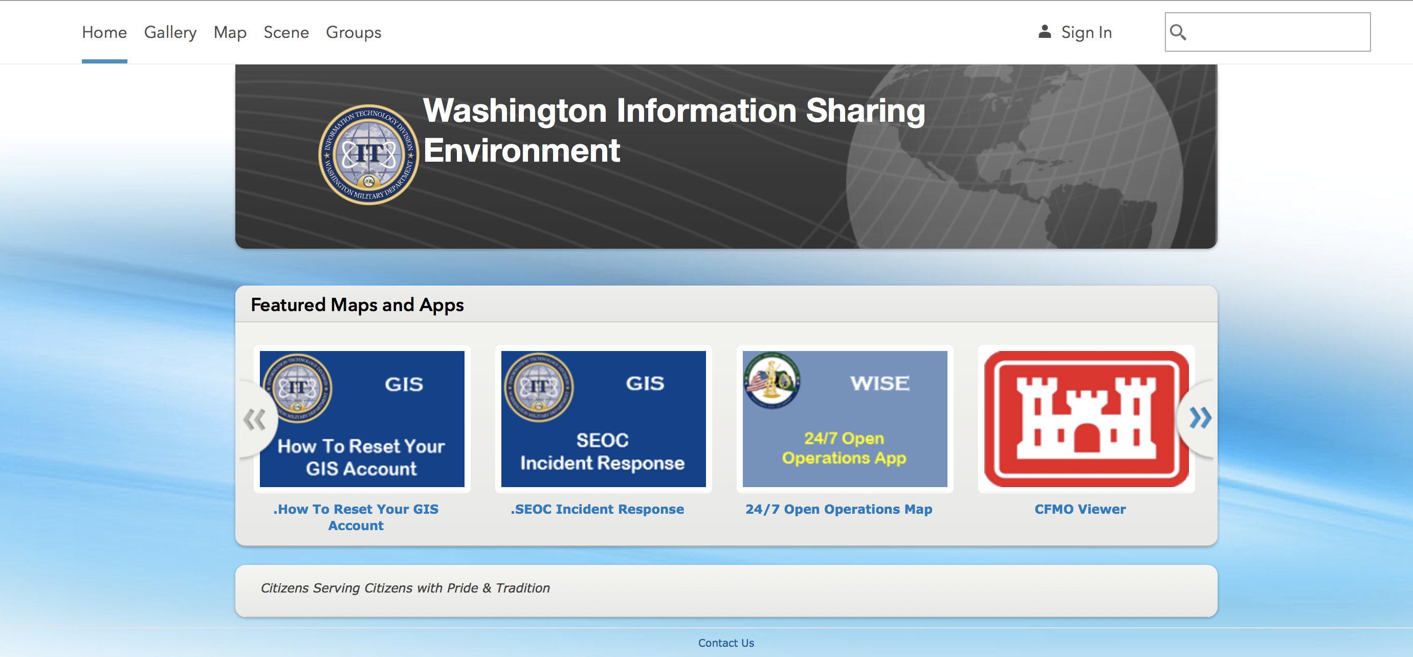 Washington Information Sharing Environment